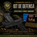 Kit de Defensa Retay S2022 + Funda Táctica + 50 Balas OZK 9mm P.A. – Rubber Bullet