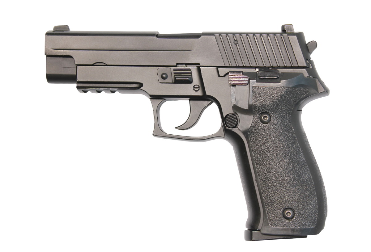 Pistola Airsoft Double Bell P226 GBB Green Gas – Black | SIG Sauer Replica