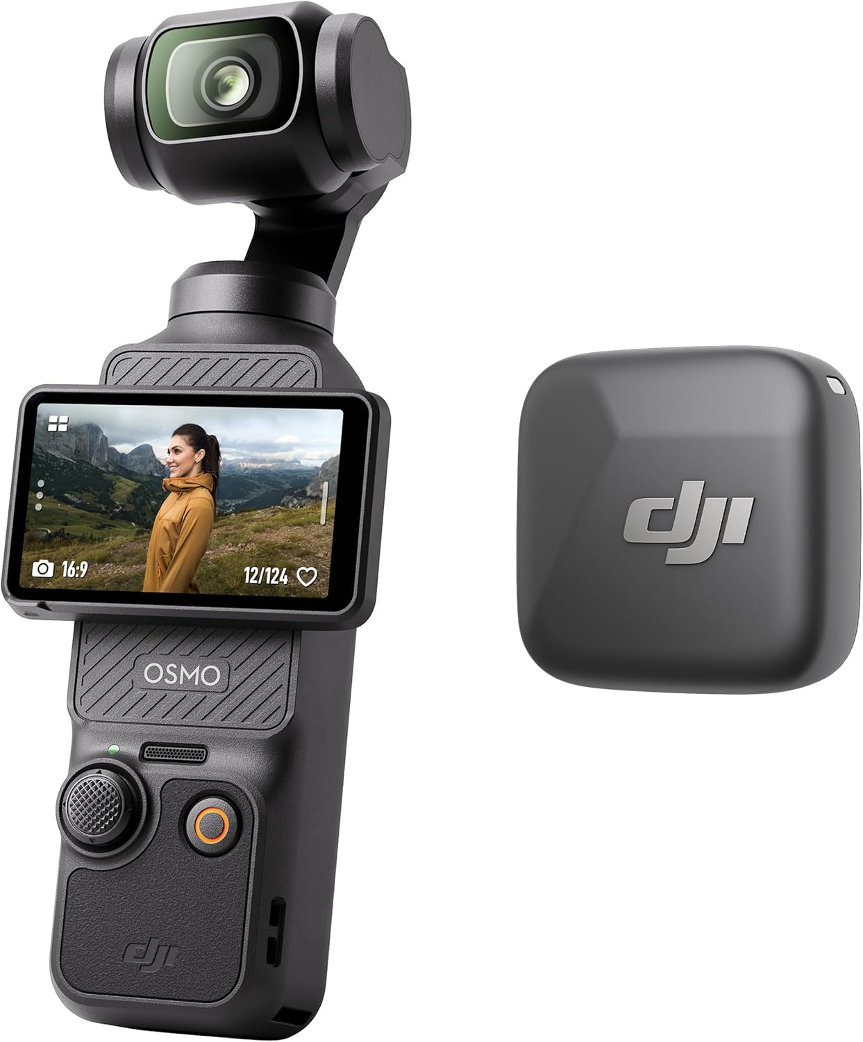 DJI Osmo Pocket 3 + DJI Mic Mini — Cámara Gimbal 4K/120fps con Micrófono Inalámbrico