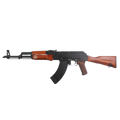 Rifle Airsoft Double Bell AKM Wood Stock & Metal Body AEG – 6mm BB | Madera Real