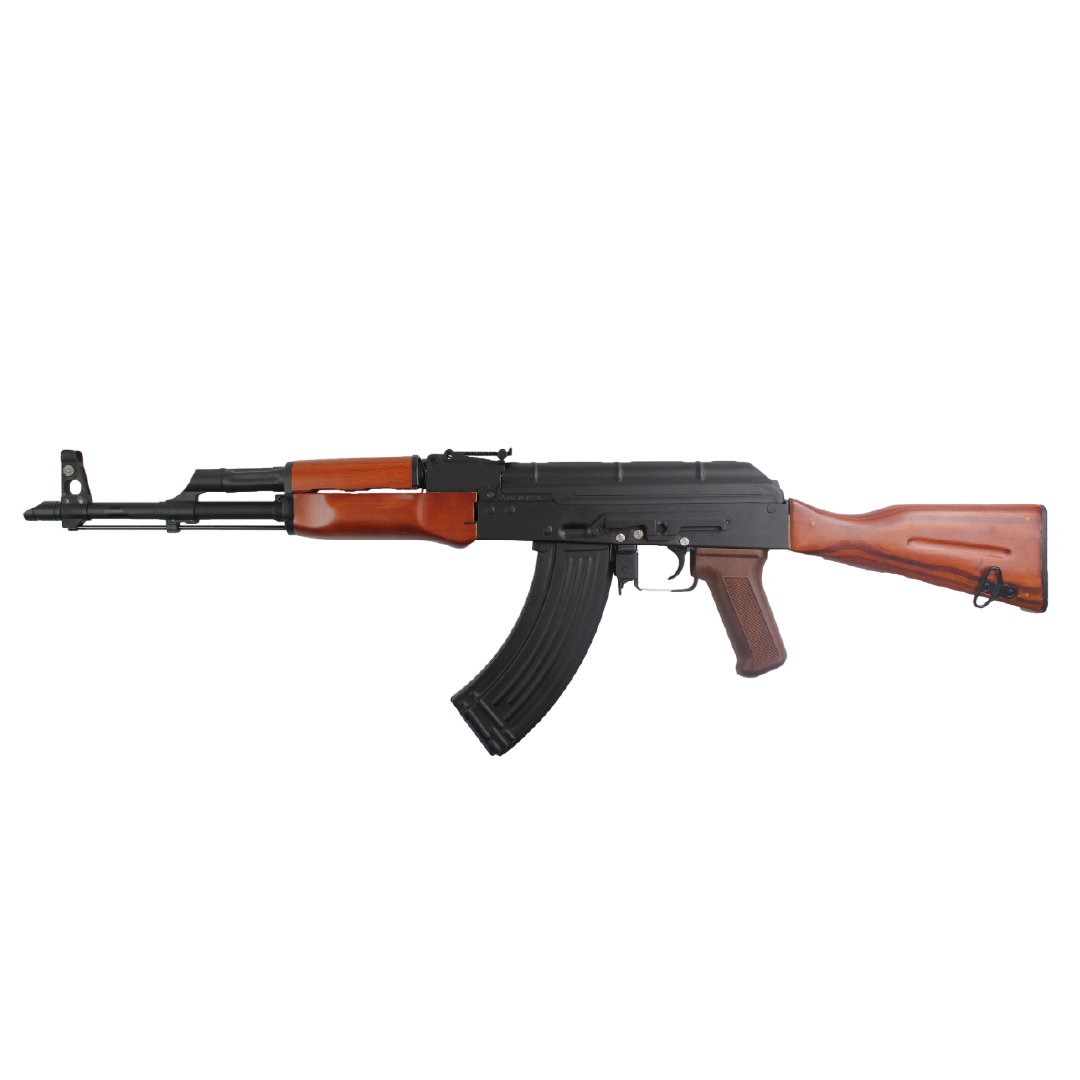 Rifle Airsoft Double Bell AKM Wood Stock & Metal Body AEG – 6mm BB | Madera Real