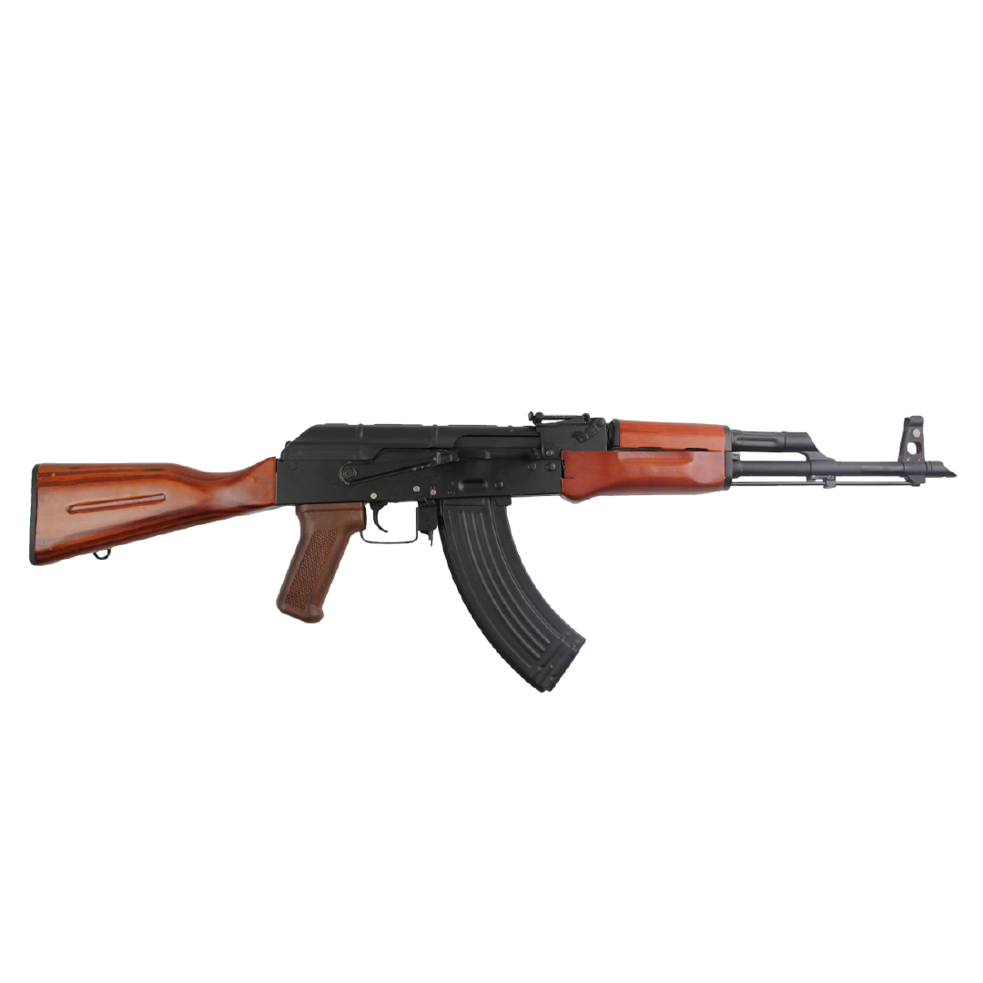 Rifle Airsoft Double Bell AKM Wood Stock & Metal Body AEG – 6mm BB | Madera Real