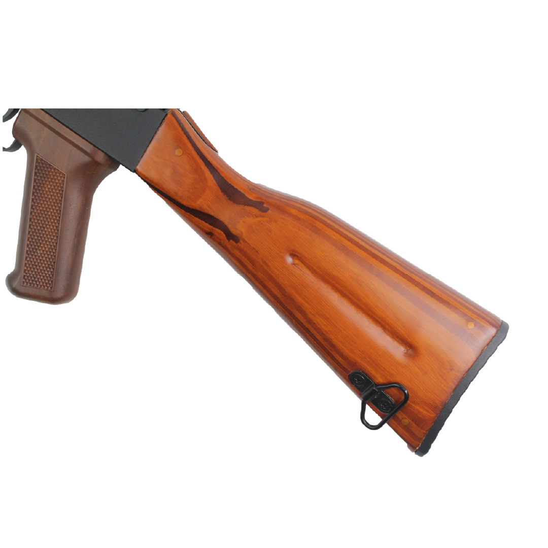Rifle Airsoft Double Bell AKM Wood Stock & Metal Body AEG – 6mm BB | Madera Real
