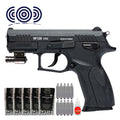 Pistola de Presión CO2 CZ300 W129 4.5mm Blowback – Kit Completo con Mira Láser + Esferas + CO2 + Aceite + Blancos