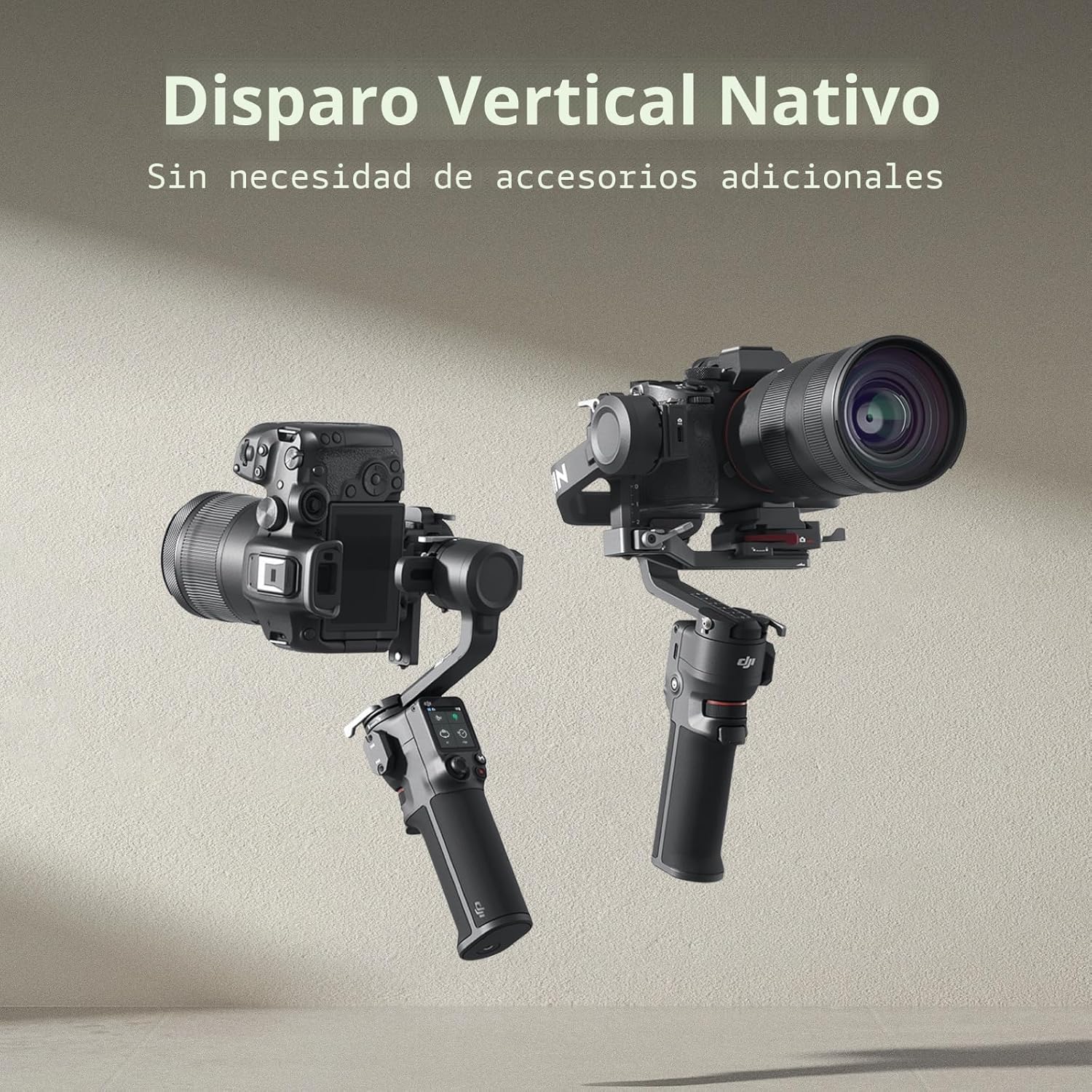 DJI RS 3 Mini – Disparo Vertical Nativo: dos cámaras en orientación portrait sin accesorios adicionales
