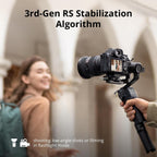 DJI RS 3 Mini – Algoritmo de estabilización RS 3ª generación en modo flashlight para tomas bajas