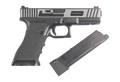 Pistola Airsoft Double Bell Glock 17 Wiredrawing Metal GBB – Green Gas | Black Edition