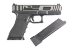 Pistola Airsoft Double Bell Glock 17 Wiredrawing Metal GBB – Green Gas | Black Edition