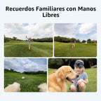 DJI Osmo Nano – Recuerdos familiares con manos libres: niña con perro golden en parque