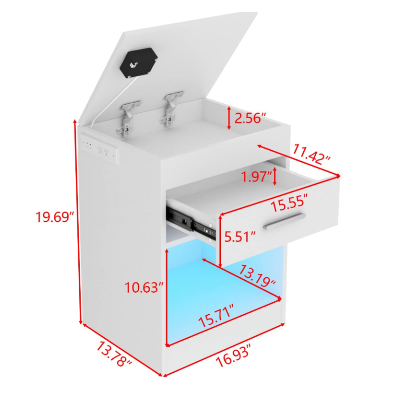MESA DE NOCHE DE SEGURIDAD