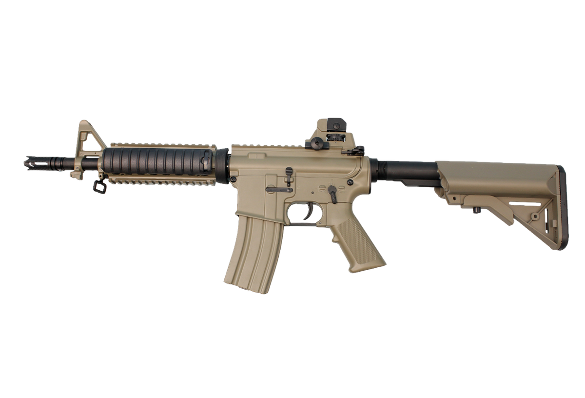 Rifle Gel Blaster Double Bell M4 CQB AEG – TAN | Bolas de Gel 7-8mm