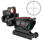Mira Trijicon ACOG 4x32 con Mini Red Dot RMR | Fibra Óptica Verde | Picatinny
