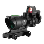 Mira Trijicon ACOG 4x32 con Mini Red Dot RMR | Fibra Óptica Verde | Picatinny