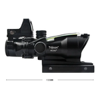 Mira Trijicon ACOG 4x32 con Mini Red Dot RMR | Fibra Óptica Verde | Picatinny