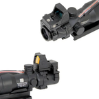 Mira Trijicon ACOG 4x32 con Mini Red Dot RMR | Fibra Óptica Verde | Picatinny