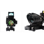 Mira Trijicon ACOG 4x32 con Mini Red Dot RMR | Fibra Óptica Verde | Picatinny