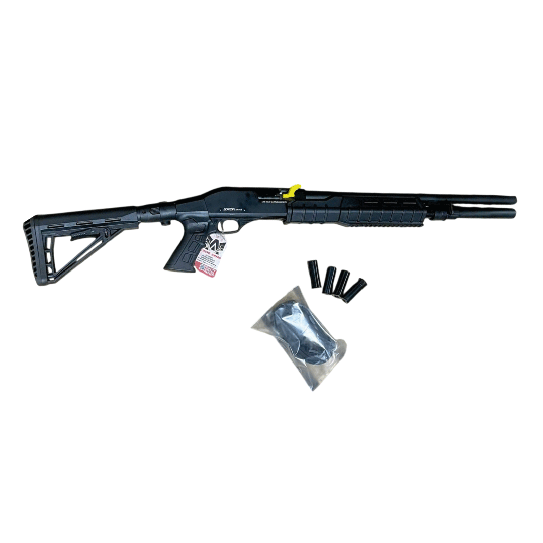 AXOR Arms Pump Action A4 | Escopeta Táctica de Bombeo con Culata M4 Plegable
