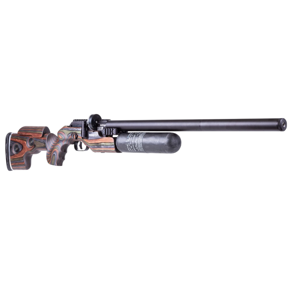 FX King .25 EXP GRS GMC Left 600 | Rifle PCP de Precisión Premium para Zurdo con Culata GRS Laminada y Regulador AMP