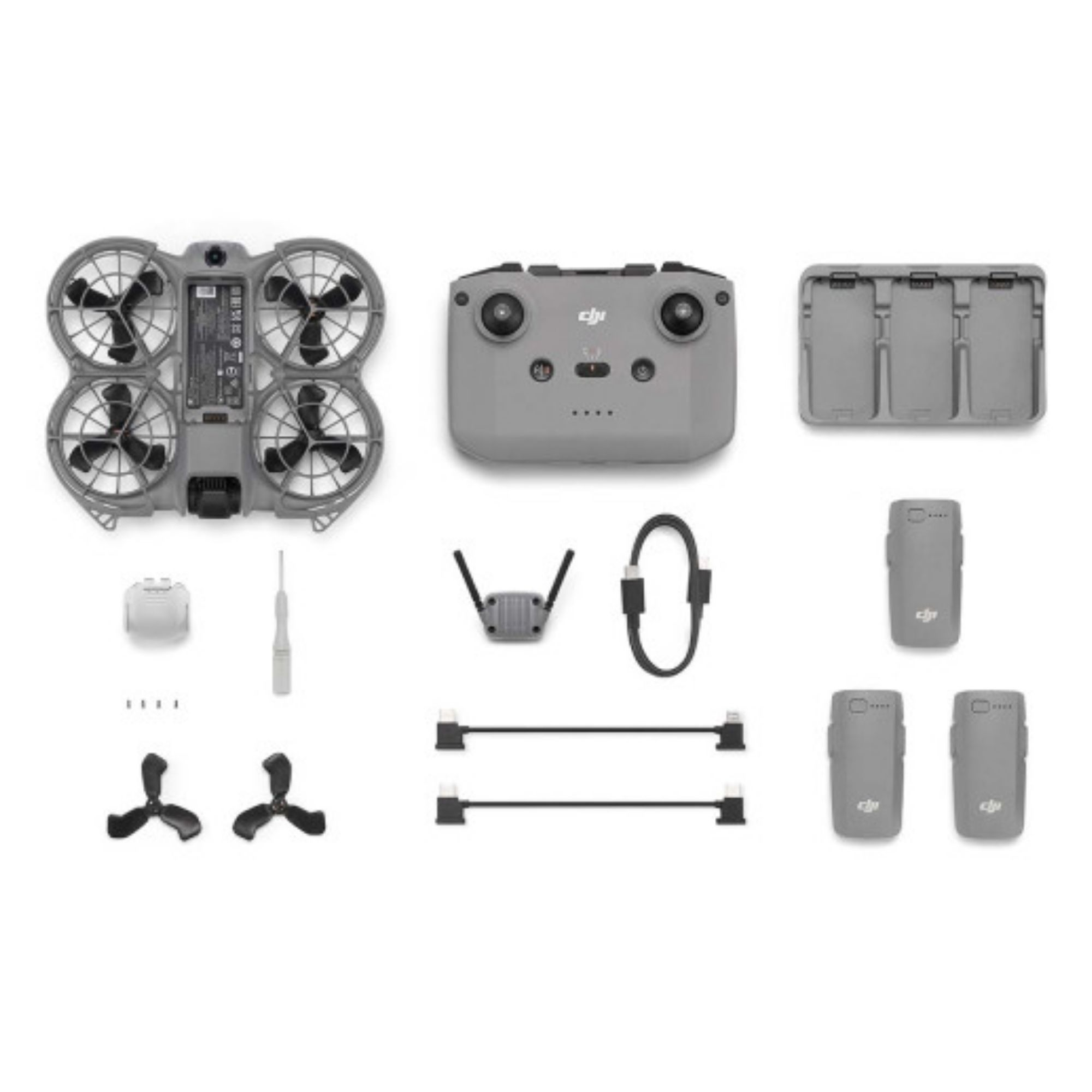 DJI Neo 2 Combo Fly More | Drone 4K Ultracompacto con Control RC-N3 y 3 Baterías