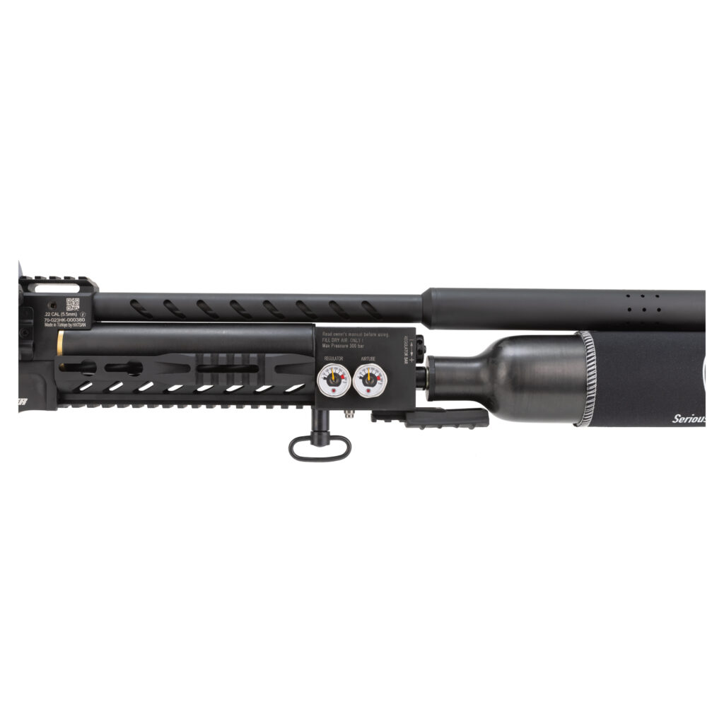Hatsan Factor Sniper Long .22 | Rifle PCP de Francotirador Premium con Culata Ajustable, Monopod, Doble Manómetro y Pistol Grip de Madera