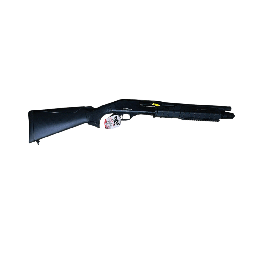 AXOR Arms Pump Action F1 Short | Escopeta de Bombeo Compacta Clásica con Culata Fija y Riel Picatinny