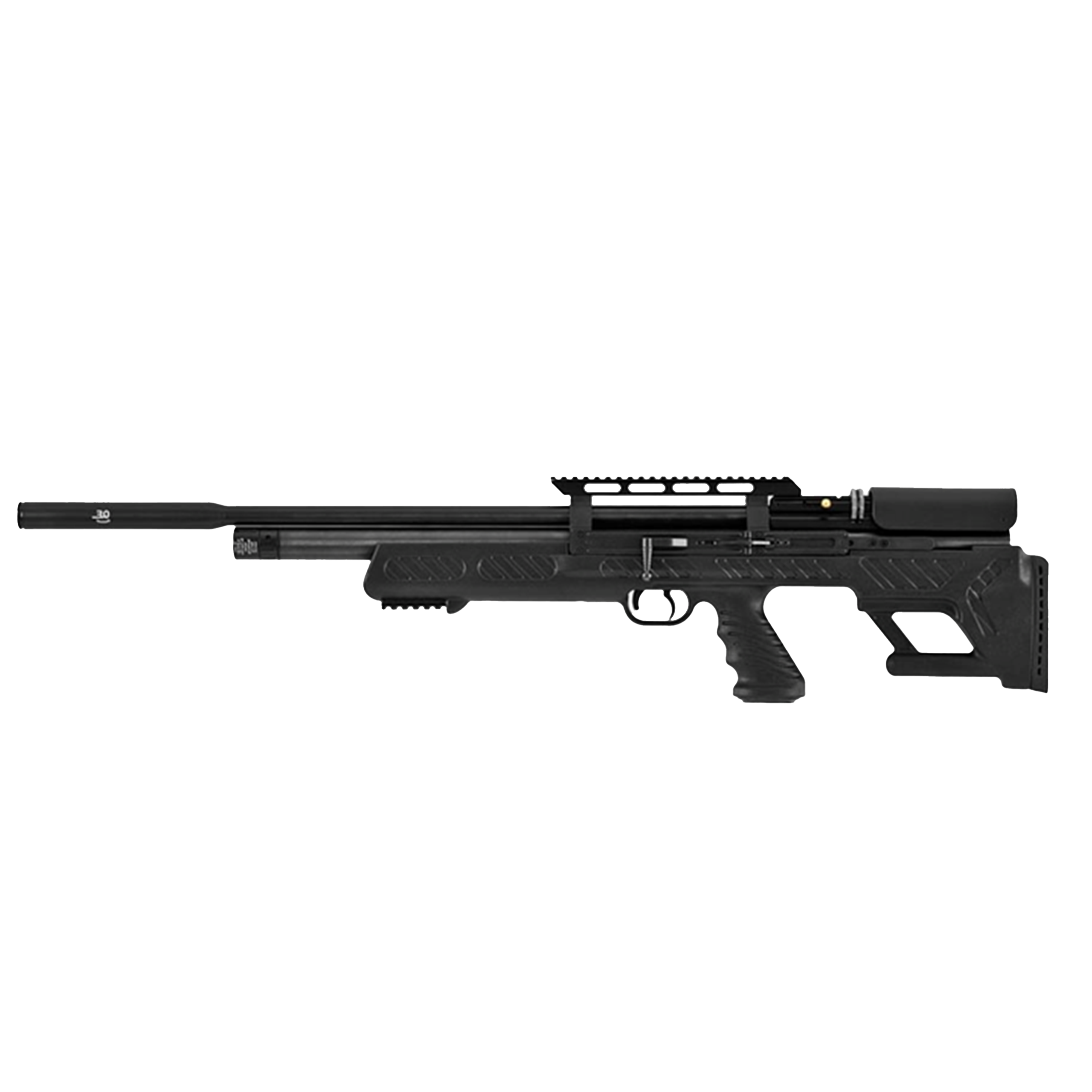 Hatsan BullBoss PCP | Rifle de Precisión Bullpup con Bipod Integrado, Moderador de Sonido y Depósito Bajo Cañón