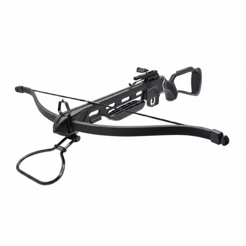 Ballesta GIM MK150A1PB 150 lbs color negro, arco de fibra de vidrio con 2 flechas de aluminio incluidas
