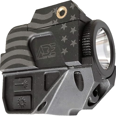 ADE LS007G-1 Combo Linterna Láser Verde Recargable para Pistola - Compatible con Glock, Sig Sauer, Smith & Wesson, Springfield, Beretta, Ruger