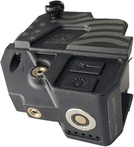ADE LS007G-1 Combo Linterna Láser Verde Recargable para Pistola - Compatible con Glock, Sig Sauer, Smith & Wesson, Springfield, Beretta, Ruger