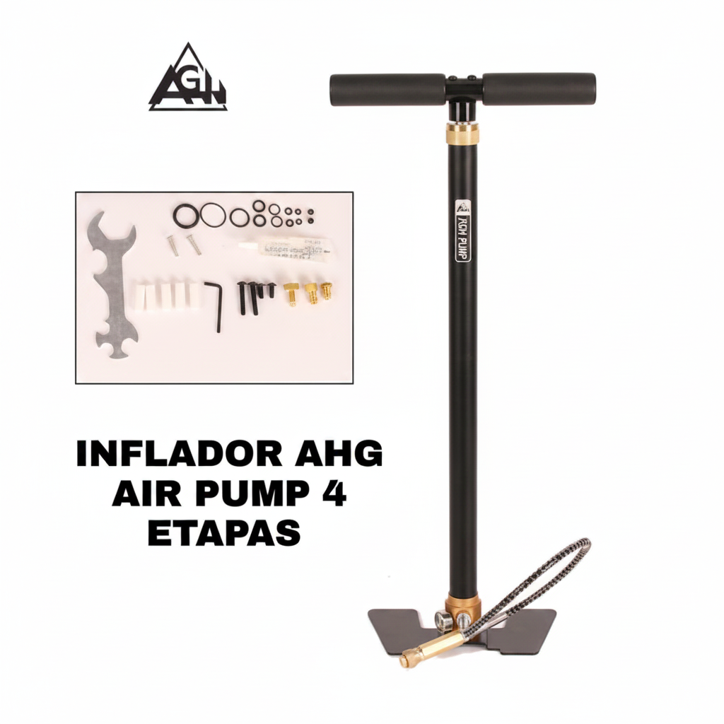 Inflador Neumático Manual 4S para Rifles PCP