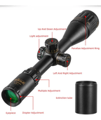 Mira Telescópica Táctica 4-16x44 Retícula Iluminada Rojo/Verde | Riel Picatinny 20mm