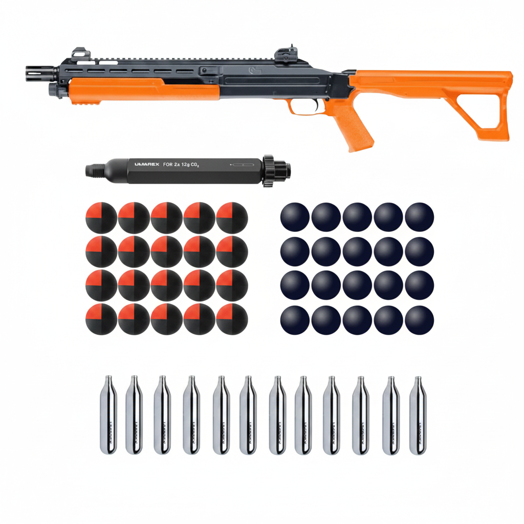 Escopeta Umarex HDX 68 CO2 | Kit Completo de Defensa Personal